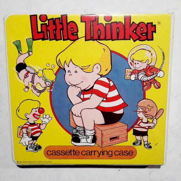 VTG 80s Little Thinker Cassette Tape Carrying Case 1983 Jerome Enterprises EUC - Picture 2 of 9